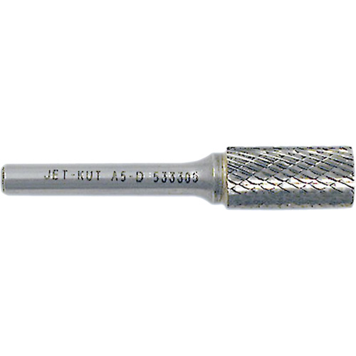 JET-KUT Cylindrical Shape Bur, 3/8" Dia., 1/4" Shank, 3/4" Depth of Cut Fastek