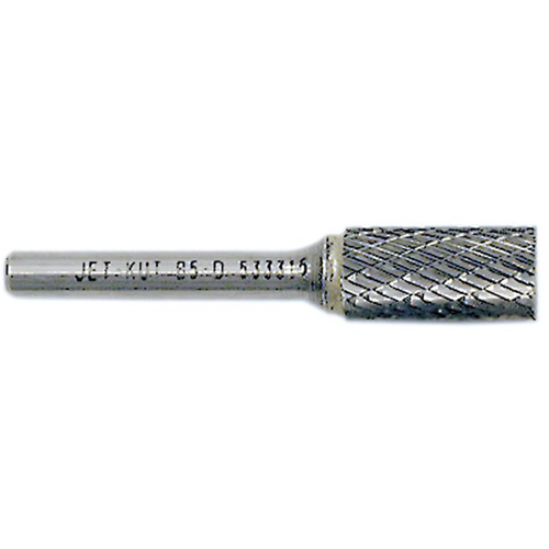 JET-KUT Cylindrical Shape Burr with End Cut, 1/4" Dia., 1/4" Shank, 5/8" Depth of Cut Fastek