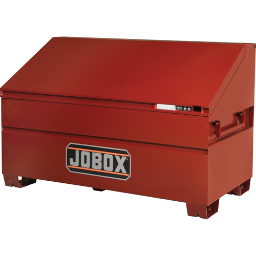 Slope Lid Chest, 60" x 30" x 39-1/2", Steel, Red Fastek