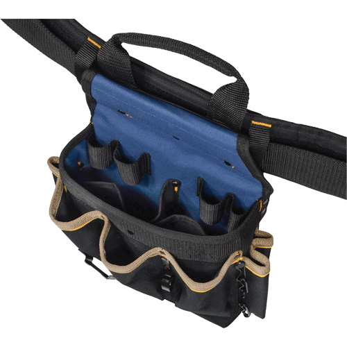 20 Pocket Tool Belt Combo, Polyester, Black Fastek