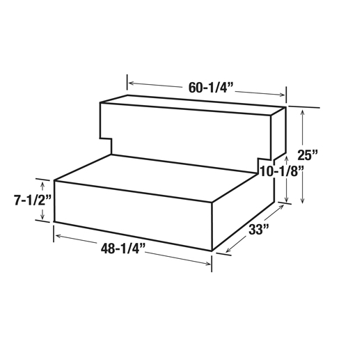 Steel Fuel Transfer Tank, Steel, 100 Gal. Capacity, White Fastek