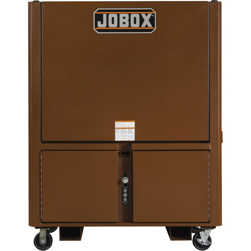 Field Office Jobsite Box, 33" W x 63" D x 80" H, Steel, Red Fastek