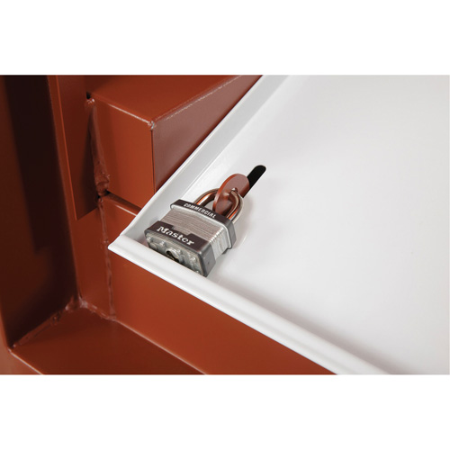 Field Office Jobsite Box, 33" W x 63" D x 80" H, Steel, Red Fastek