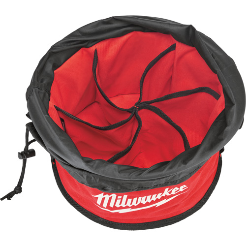 Parachute Organizer Bag, 11-4/5" L x 11-4/5" W x 11" H, Nylon, Black/Red Fastek