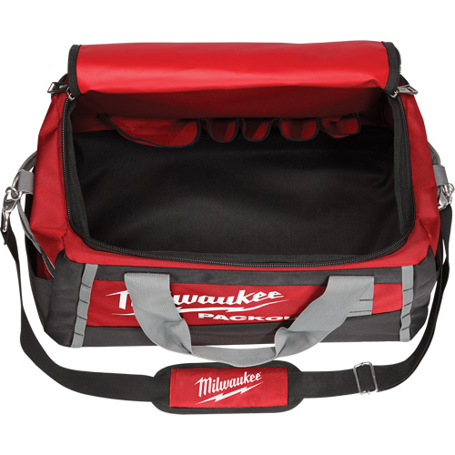 Packout Tool Bag, Ballistic Nylon, 8 Pockets, Black/Red Fastek