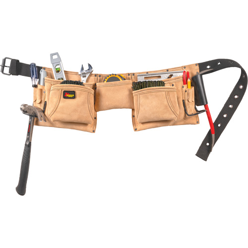 Constructor's Tool Belt, Leather, Tan Fastek
