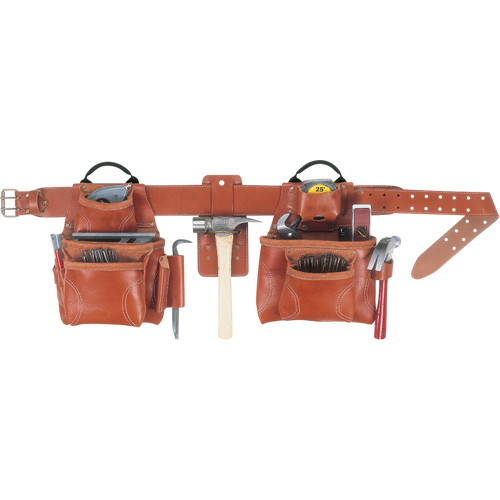 Deluxe Tool Belt Combo, Leather, Tan Fastek