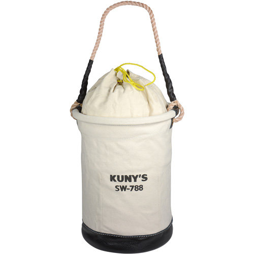 Sac &agrave; outils avec sommet style parachute, 11-1/2" lo x 11-1/2" la x 16" h, Toile, Beige Fastek