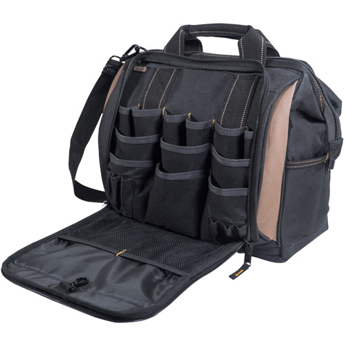 Porte-outils &agrave; compartiments multiples, Polyester, 33 pochettes, Noir Fastek