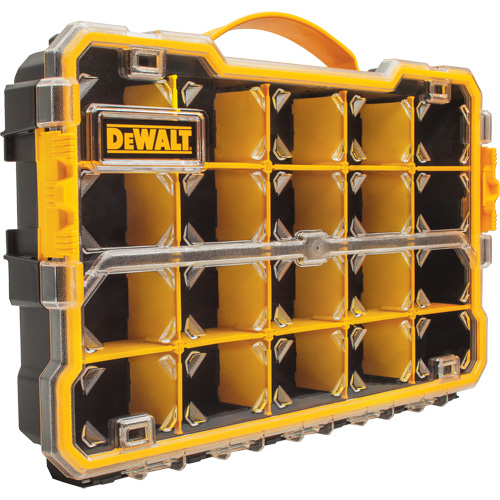 Compartment Pro Organizer, 11" W x 17-5/8" D x 2-7/8" H, Black/Yellow Fastek