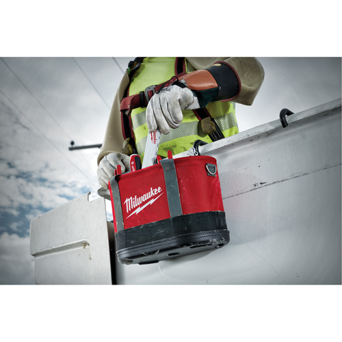 Sac ovale a&eacute;rien utilitaire, Nylon balistique, 14 pochettes, Noir/Rouge Fastek