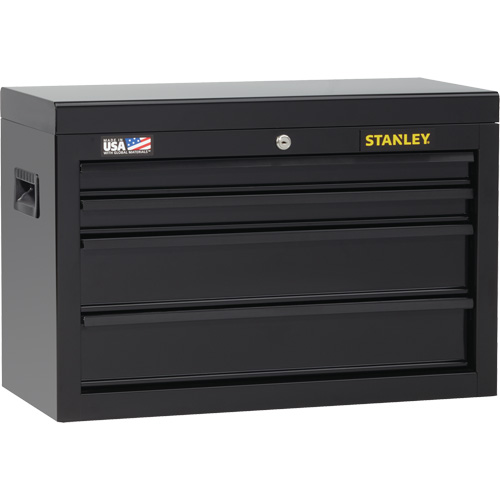 100 Series Tool Chest, 26" W, 4 Drawers, Black Fastek