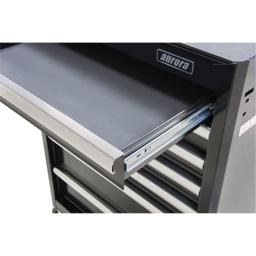 Chariot &agrave; outils industriel, 7 tiroirs, 27" la x 18-3/4" p x 39" h, Noir Fastek