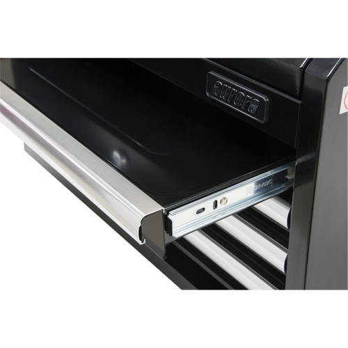 Industrial Tool Chest, 26" W, 4 Drawers, Black Fastek