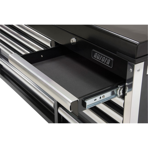 Coffre &agrave; outils industriel, 41" la, 10 tiroirs, Noir Fastek