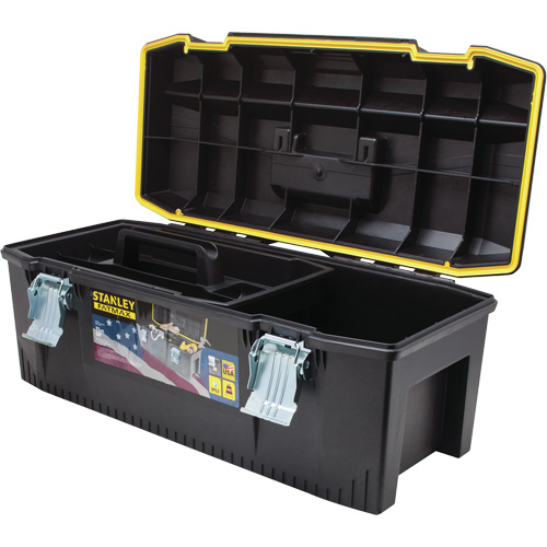 FatMax&reg; Structural Foam Tool Box, 28" W x 12-1/2" D x 11" H, Black/Yellow Fastek