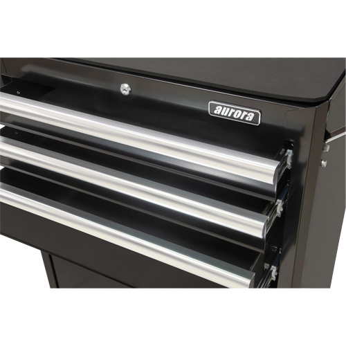 Industrial Tool Cart, 3 Drawers, 29-4/5" W x 21-1/5" D x 38-4/5" H, Black Fastek