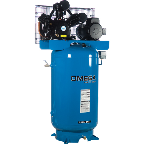 Industrial Series Air Compressors - Horizontal Compressor - Two Stages, 66.6 Gal. (80 US Gal) Fastek