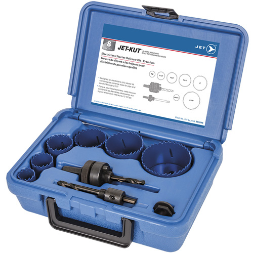 Premium Electrician's Holesaw Kit, 8 Pieces Fastek