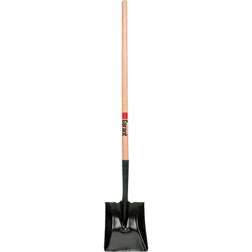 Square Point Shovel, Wood, Tempered Steel Blade, Straight Handle, 42" Long Fastek