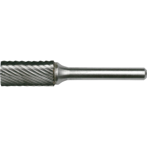 Solid Carbide Burrs - Cylinder Shape with No End Cut, SA-14, 3/16" Dia., 1/4" Shank Fastek