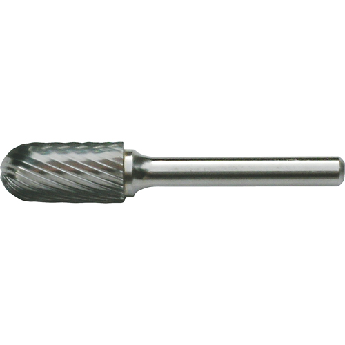 Solid Carbide Burrs - Cylinder Shape with Ball Nose, SC-41, 3/32" Dia., 7/16" Depth of Cut Fastek