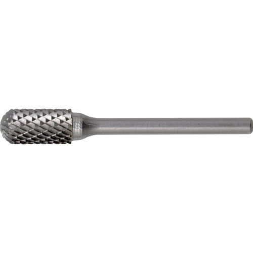Solid Carbide Burrs - Cylinder Shape with Ball Nose, SC-6, 5/8" Dia., 1" Depth of Cut Fastek