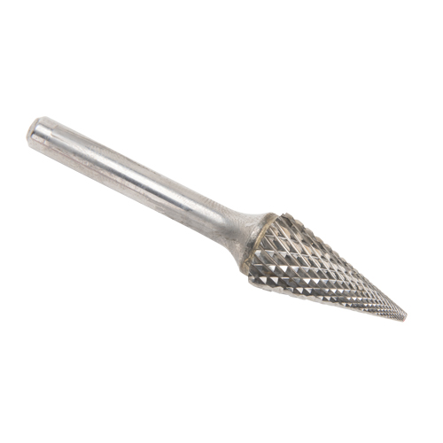 Fraises au carbure solide - Forme conique pointue, SM-5, 1/2" dia., 1/4" Tige, 22,2 mm Prof. de la coupe Fastek