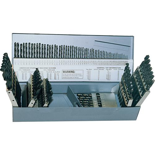 Drill Sets, 115 Pieces, High Speed Steel Fastek