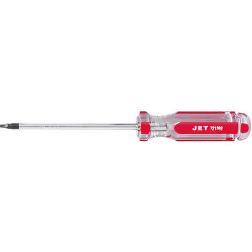 Square Jumbo Handle Screwdriver, #2 Tip, Round, 5" L, Plastic Handle Fastek