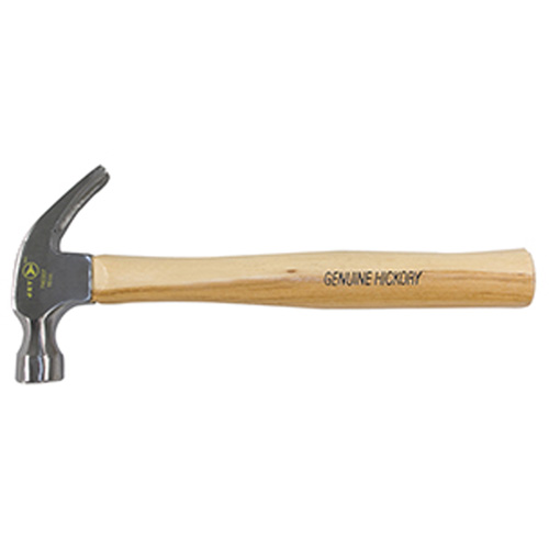 Hickory Handle Claw Hammer, 16 oz., Wood Handle, 13" L Fastek