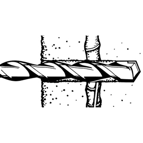 Rotary Rebar Cutters, 3/8", SDS-Plus Shank, Carbide Fastek