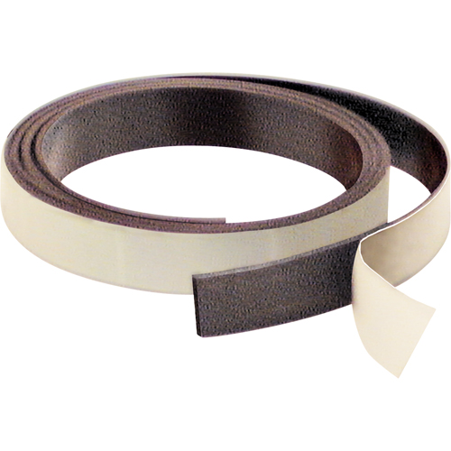 Magnetic Strips, 200' L x 1" W, 1/32" Thickness, Strength of 4 lbs. per Lin. Ft. Fastek