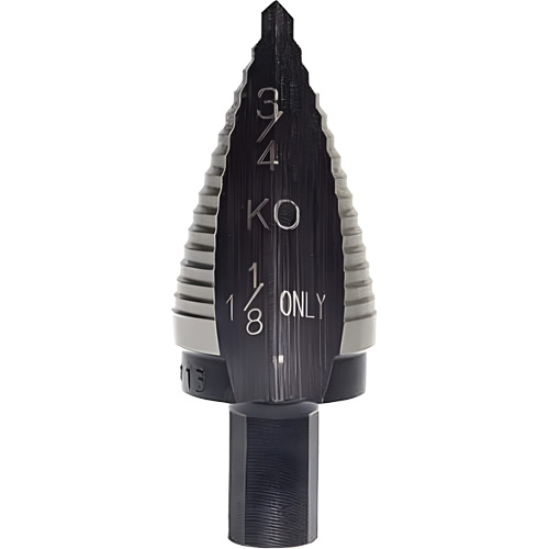 Step Drill Bit, 1-1/8" - 1-1/8" , 5/32" Increments, High Speed Steel Fastek