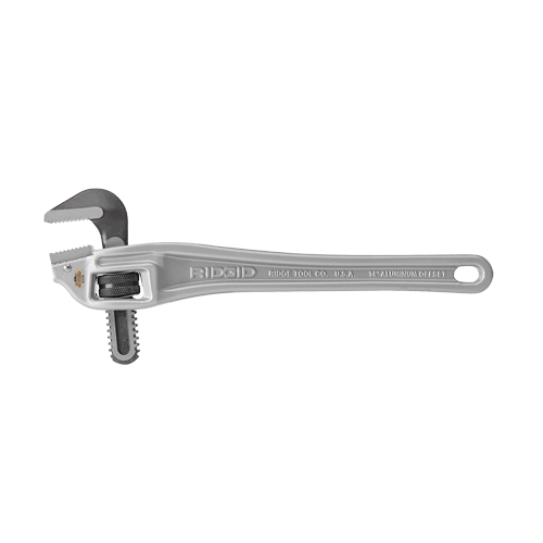 Off-Set Pipe Wrench, 2" Jaw Capacity, 14" Long Fastek