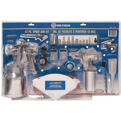 43-Pc. Spray Gun Kits Fastek