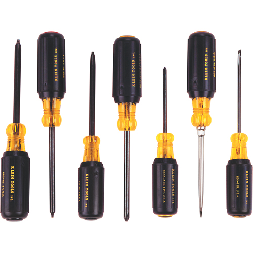 Canadian Basic Cushion-Grip Screwdriver Set, 7 Pcs. Fastek