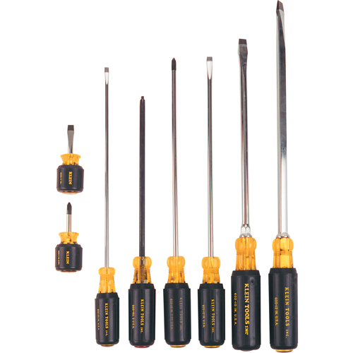 Long & Short Cushion-Grip Screwdriver Set, 8 Pcs. Fastek