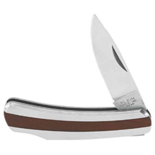 Couteau de poche avec lame &agrave; pointe tombante, 2-1/4" lame, lame en Acier inoxydable, poign&eacute;e en Acier inoxydable Fastek