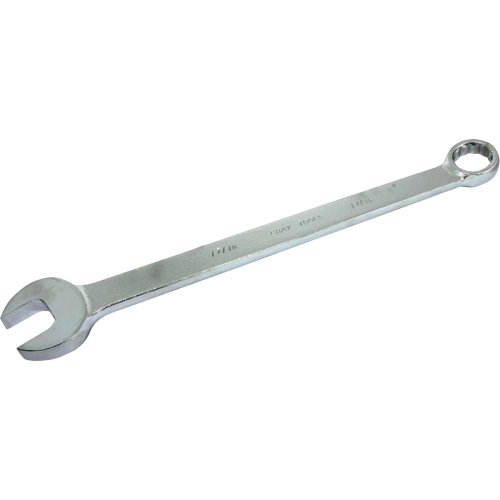 SAE Flat Shank Wrench, 12 Point, 1-7/16", Chrome Finish Fastek