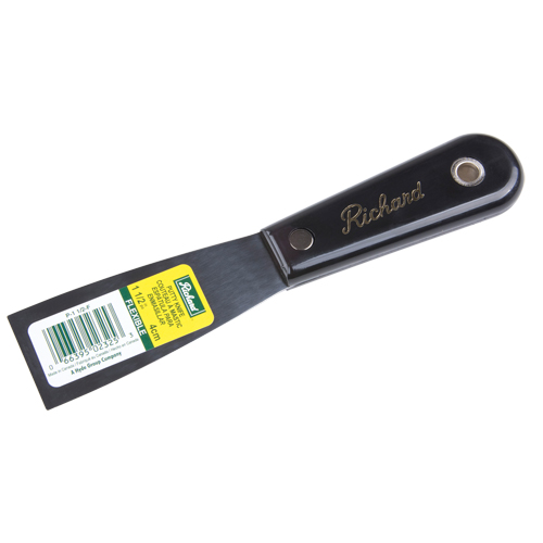 Flexible Putty Knife, High-Carbon Steel Blade, 1-1/2" Wide, Polypropylene Handle Fastek