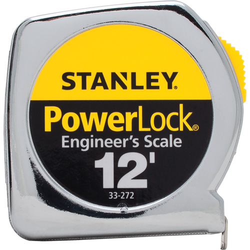 PowerLock&reg; Tape Measure, 1/2" x 12', Imperial Graduations Fastek