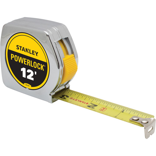 PowerLock&reg; Tape Measure, 3/4" x 12', Imperial Graduations Fastek