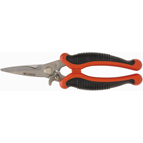 Easy Snip Utility Shear, 4" Cut Length, Straight Handle Fastek
