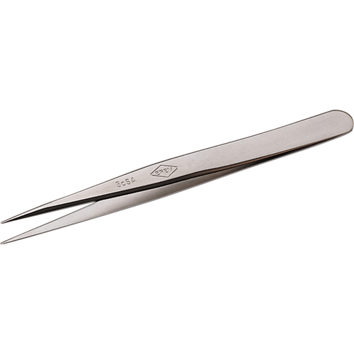 Tweezers - Pointed Tips, Straight - 4.33" (110 mm) Fastek