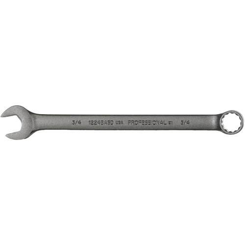 Combination Wrench, 12 Point, 3/4", Black Oxide Finish Fastek
