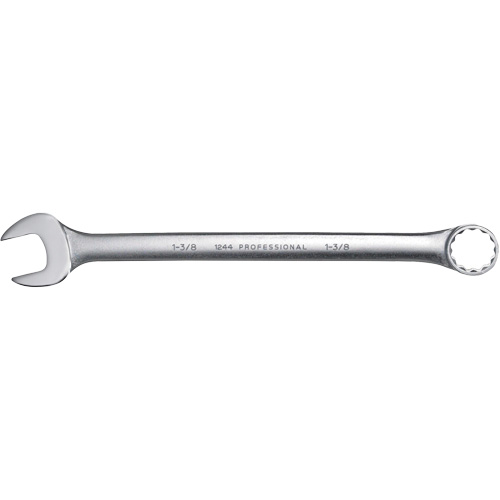 Combination Wrench, 12 Point, 1-3/8", Satin Finish Fastek