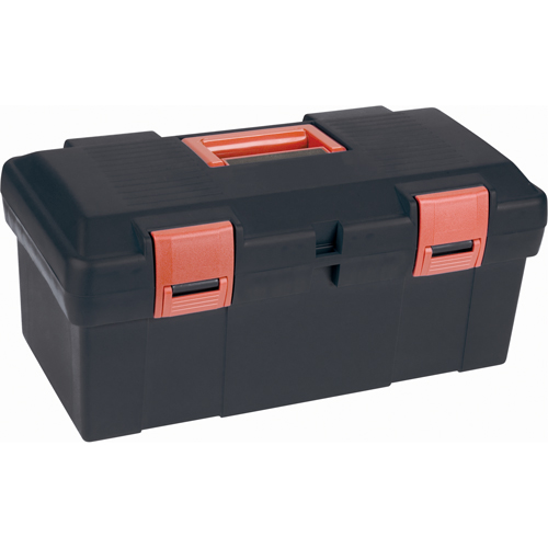 Heavy-Duty Tool Box, 17-1/2" W x 9-1/2" D x 8" H, Black Fastek