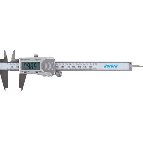 Electronic Digital Calipers, 0.001" (0.03 mm) Resolution, 0 - 6" (0 - 152 mm) Range Fastek