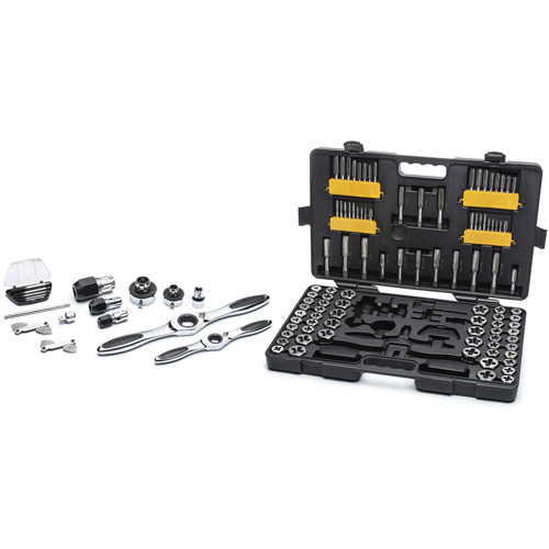 SAE/Metric Ratcheting Tap & Die Set, 114 Pieces Fastek